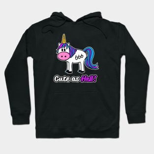 Cute as Hell! Evil Unicorn Hoodie